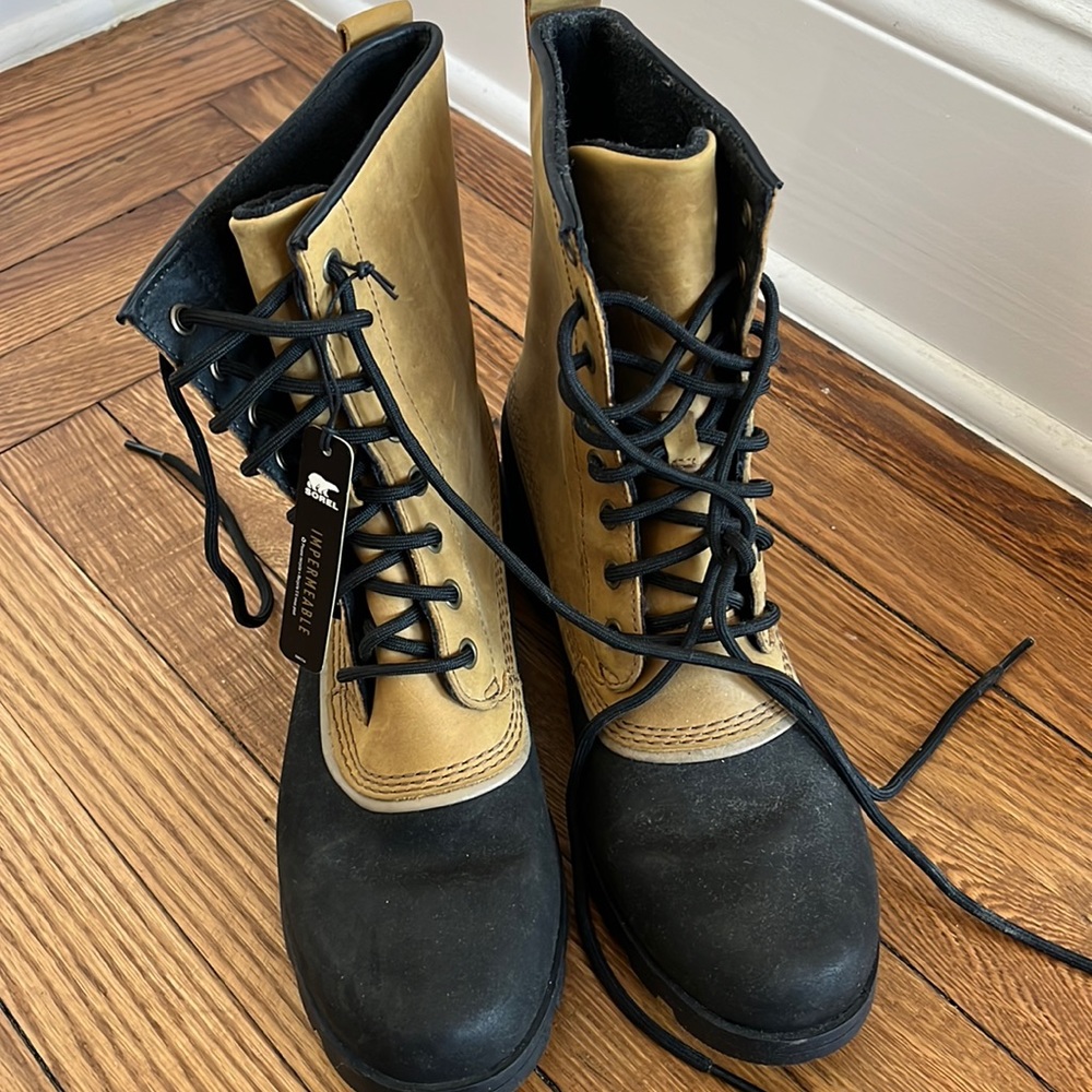 Sorel womens emelie 1964 boots brown black waterproof size 10 NWT